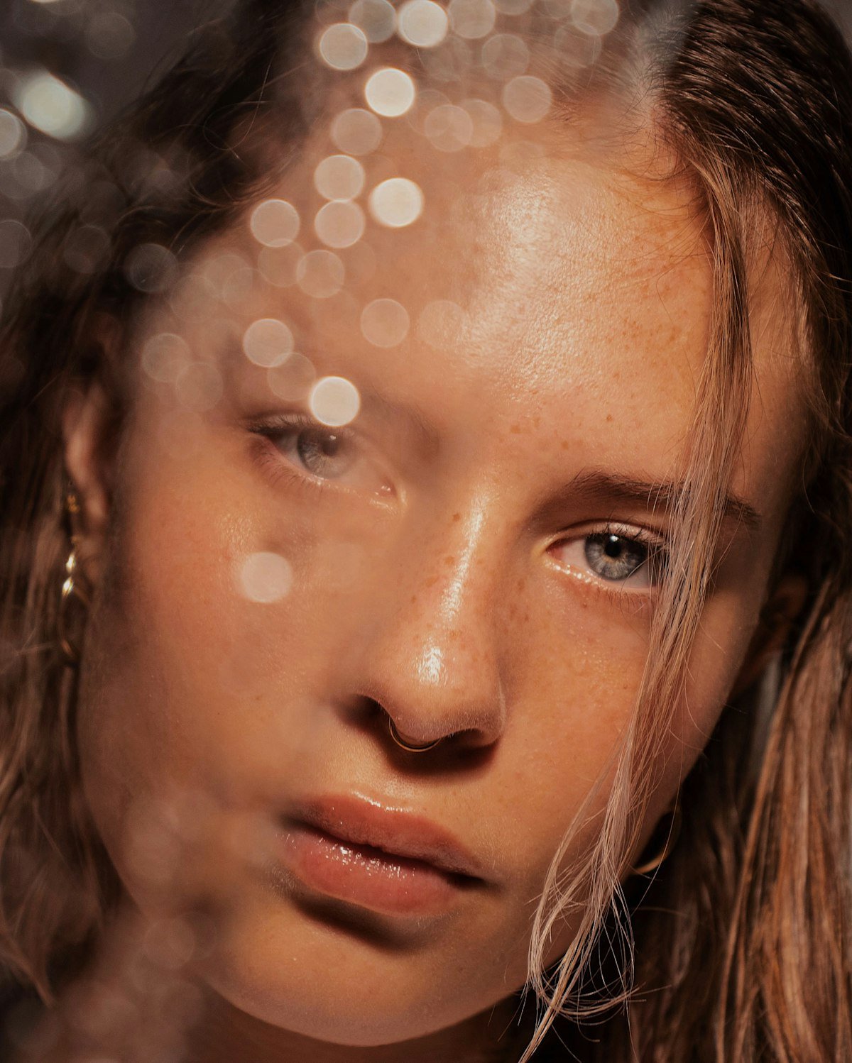 Visage lumineux au naturel